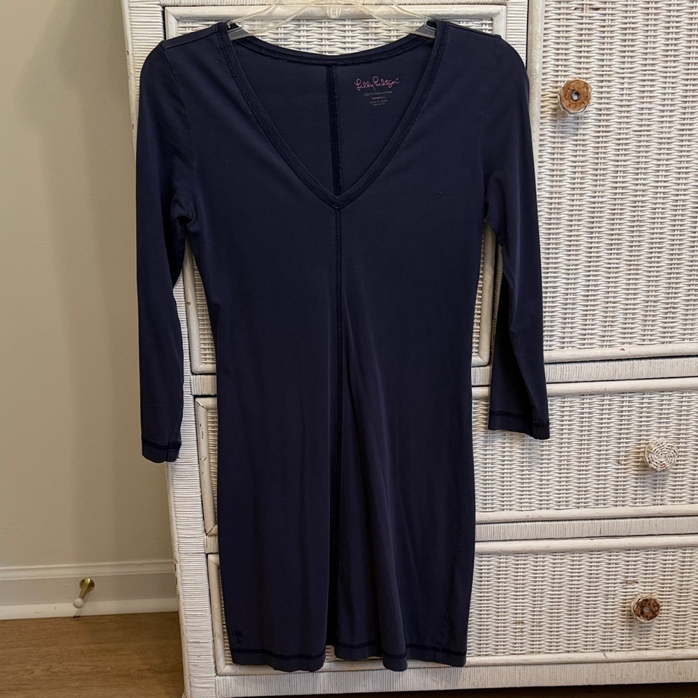 Lilly Pulitzer navy Long Sleeve Dress
